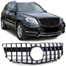 Grill GTR Look Panamericana Mercedes GLK X204 Facelift 2012-2015 AMG Schwarz Glanz