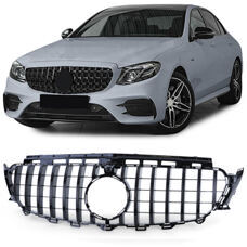 Grill AMG Look Mercedes E-Klasse W213 C238 Panamericana GTR Schwarz Glanz