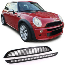 Grill Mini R50 R53 One Cooper 2001-06 Kühlergrill Schwarz Glanz