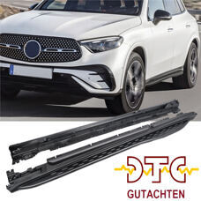 Trittbretter Black Schwarz Schweller Mercedes GLC X254 SUV C254 Coupe Seitenschweller + DTC-Gutachten