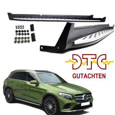 Trittbretter Schweller Alu Optik Mercedes GLC C253 Coupe X253 SUV Seitenschweller + DTC CH-Gutachten