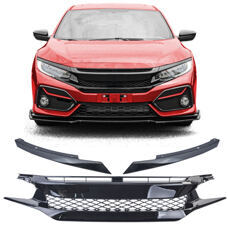 Grill Honda Civic FK 2016-2020 10th Gen Performance Schwarz Glanz Wabengrill