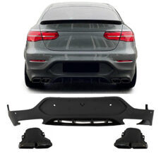 Diffusor GLC63 AMG Optik Auspuffblenden Schwarz Mercedes GLC Coupe C253 Night Paket