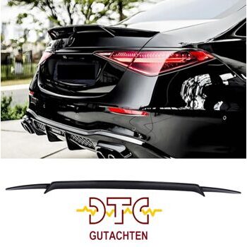 Heckspoiler BB Look Schwarz Glanz Mercedes S-Klasse W223 Hecklippe + CH-Gutachten