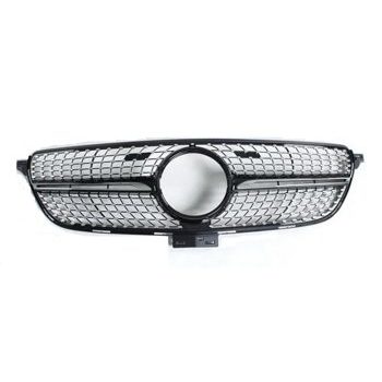 Grill Diamant Look Schwarz Chrom Mercedes GLE SUV W166 AMG