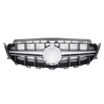 Grill E63 Look Silber Matt Mercedes E-Klasse W213 C238 AMG Avantgarde