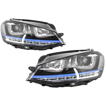 TFL LED Scheinwerfer Golf 7 VII Blau