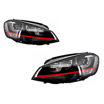 TFL LED Scheinwerfer Golf 7 VII Rot