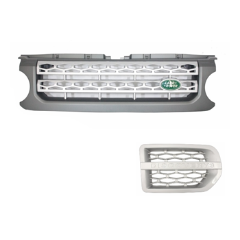 Grill Entlüftungsgrill Discovery III Silber / Grau Land Rover Rangerover