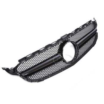 Grill C63 AMG Look SCHWARZ Mercedes C-Klasse W205 C205 S205 2014-2018