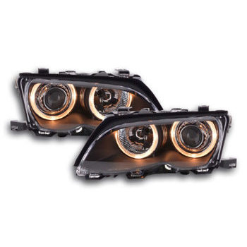 Scheinwerfer E46 ANGEL EYES Chrom BMW Facelift Limousine/Touring