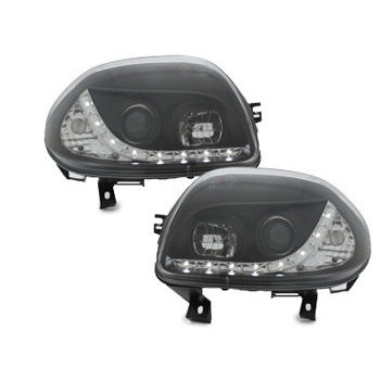 LED Scheinwerfer Renault Clio 2 Schwarz