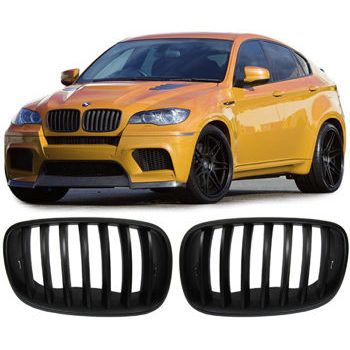 Grill Schwarz Matt Nieren BMW X6 E71 X6M