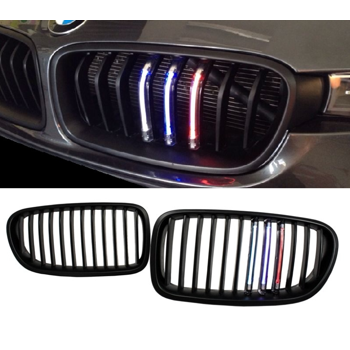 GRILL mit LED SCHWARZ BMW F30 F31 Nieren