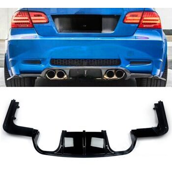 Diffusor VT Schwarz Glanz BMW M3 E92 E93 Heckdiffuser