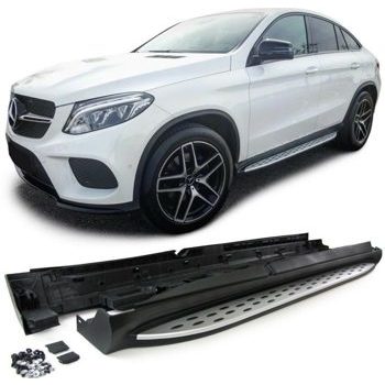 Trittbretter Schweller Alu Optik Mercedes GLE Coupe C292 AMG Seitenschweller