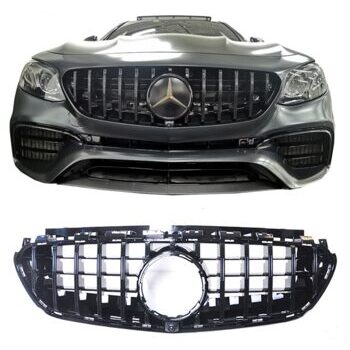 Grill GTR Look Panamericana Schwarz Glanz Mercedes E63 E63s AMG W213