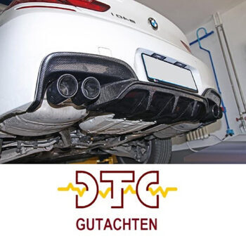 Diffusor P-Typ Carbon  mit DTC CH Gutachten 2-Teilig BMW F12 F13 F06 M6 Diffuser