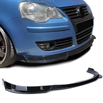 Frontspoiler VW Polo 9N3 05-09 Schwarz Glanz Frontlippe