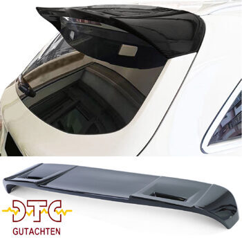 Dachspoiler Schwarz Glanz Mercedes GLC SUV X253 Heckspoiler + DTC-Gutachten