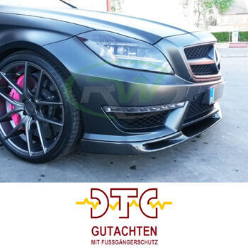 Frontspoiler Carbon MIT DTC GUTACHTEN FUSSGÄNGERSCHUTZ Mercedes W218 CLS63 AMG