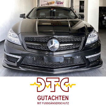 Frontspoiler Carbon MIT DTC GUTACHTEN FUSSGÄNGERSCHUTZ Mercedes W218 CLS63 AMG