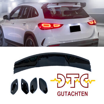 Dachspoiler AMG DTC CH-Gutachten Schwarz Glanz Mercedes GLA-Klasse H247 Dachflügel