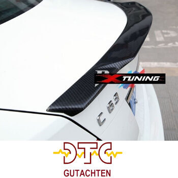 Heckspoiler Carbon V mit DTC CH-Gutachten W204 + C63