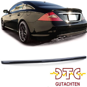 Heckspoiler Lackiert Schwarz Glanz CLS W219 C219 Hecklippe + DTC-Gutachten