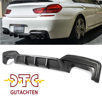 Diffusor P-Typ Carbon Look Performance BMW 6er F12 F13 F06 M6 650i 640d + DTC CH-Gutachten