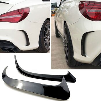 Flaps Aero Hinten Schwarz Glanz Mercedes Benz CLA W117 C117