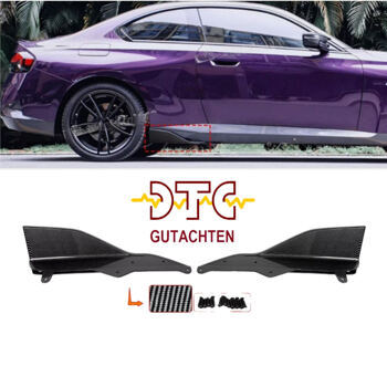 Flaps BMW G42 2er Coupe M245i Seitenschweller Carbon Look + DTC CH-Gutachten