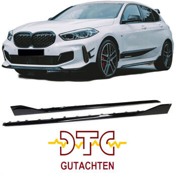 Seitenschweller BMW 1er F40 ab 2019 Schweller Schwaz Glanz + DTC CH-Gutachten