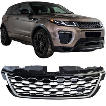 Frontgrill Grill Autobiography Schwarz Silber Range Rover Evoque L551 ab Bj.2019