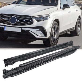 Trittbretter Black Schwarz Schweller Mercedes GLC X254 SUV C254 Coupe Seitenschweller