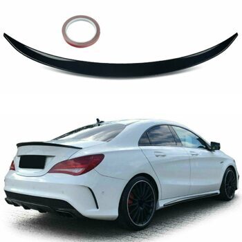 Heckspoiler AMG Schwarz Glanz Mercedes CLA CLA45 W117 Hecklippe